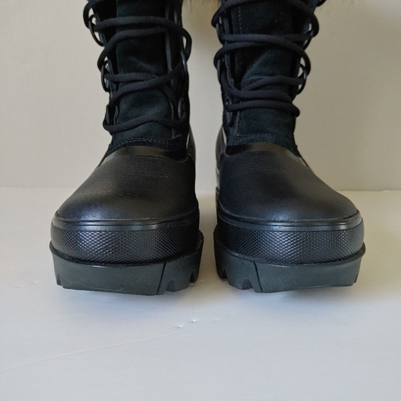 Sorel Joan of Arctic Next Boots Fur Lined Leather Black Size 9.5 Insulated Snow - Picture 11 of 16